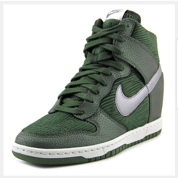 Nike Shoes | Dunk Sky Hi Carbon Greenmetallic Pewter | Poshmark